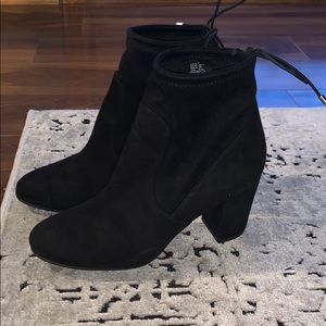Christian Siriano faux suede booties